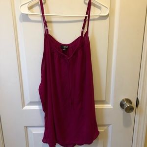 Pink loose tank top